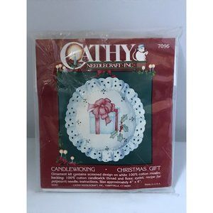 Cathy Needlecraft Candlewicking Christmas Ornament Kit Gift Made in USA